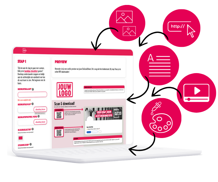 Upload jouw huisstijl op SoSocialSheet